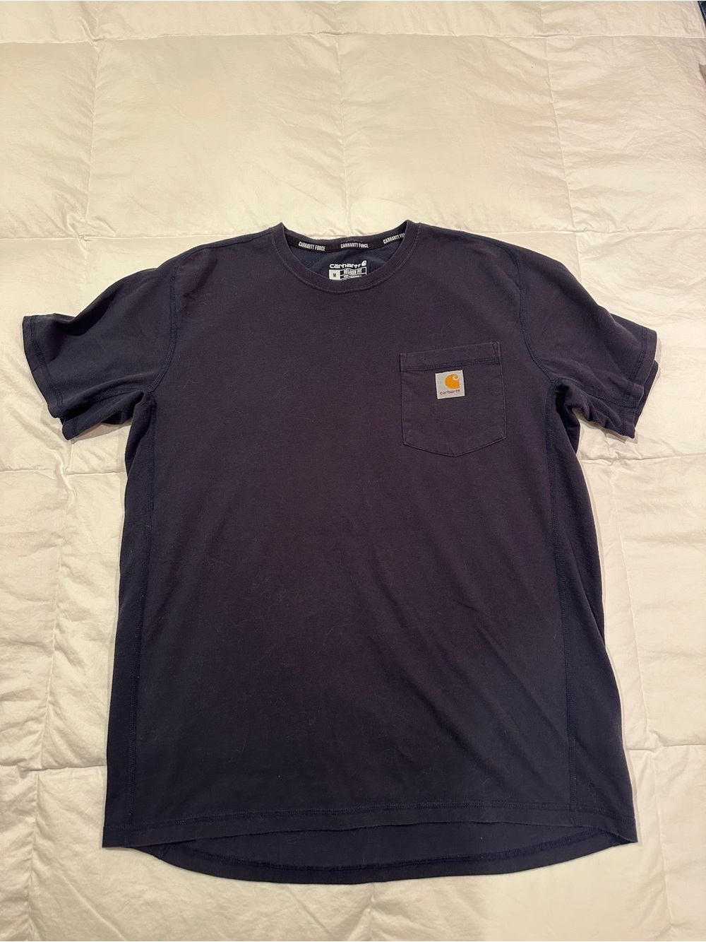 Carhartt Navy Short-Sleeve Pocket Tee